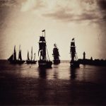 Gustave LE GRAY (1820-1884) Boats leaving the port of Le Havre (1856-57)